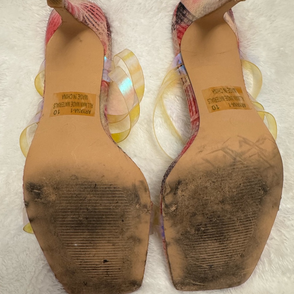 Pink Heels 10 with Iridescent Straps - Picture 7 of 7